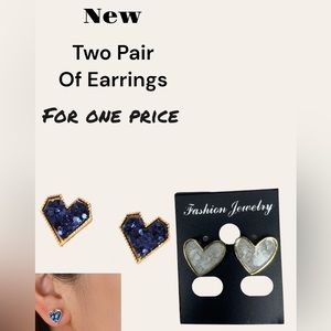 New Two pair of earrings